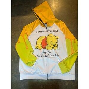Winnie the Pooh Honey Sleeves Full Zip Hoodie Size 4XL